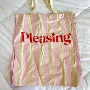 pleasing harry styles pink tote bag